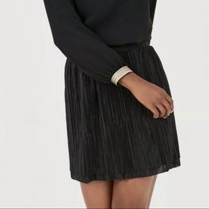 Stella & Dot Reversible Skirt Silver Black  Sz S